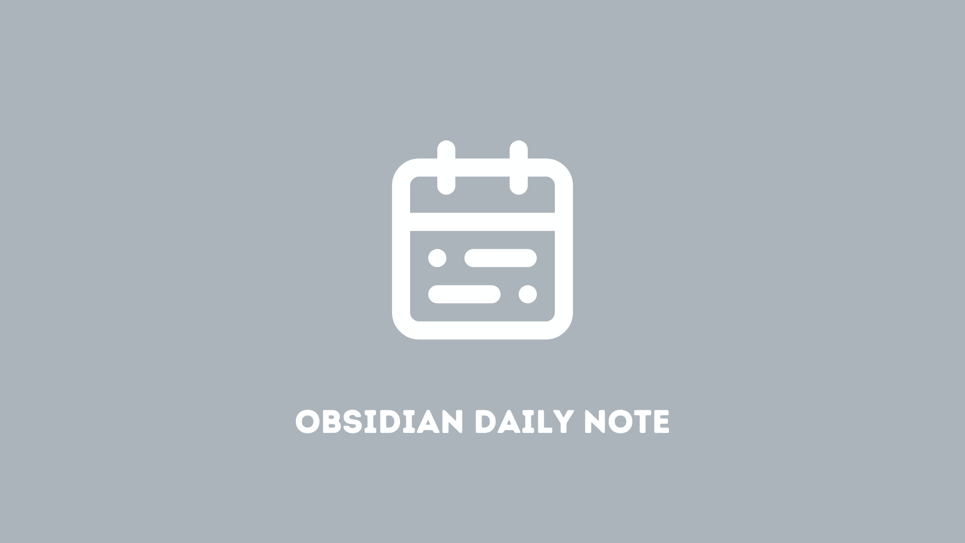 Here's an Obsidian Daily Note Template Built for Productivity