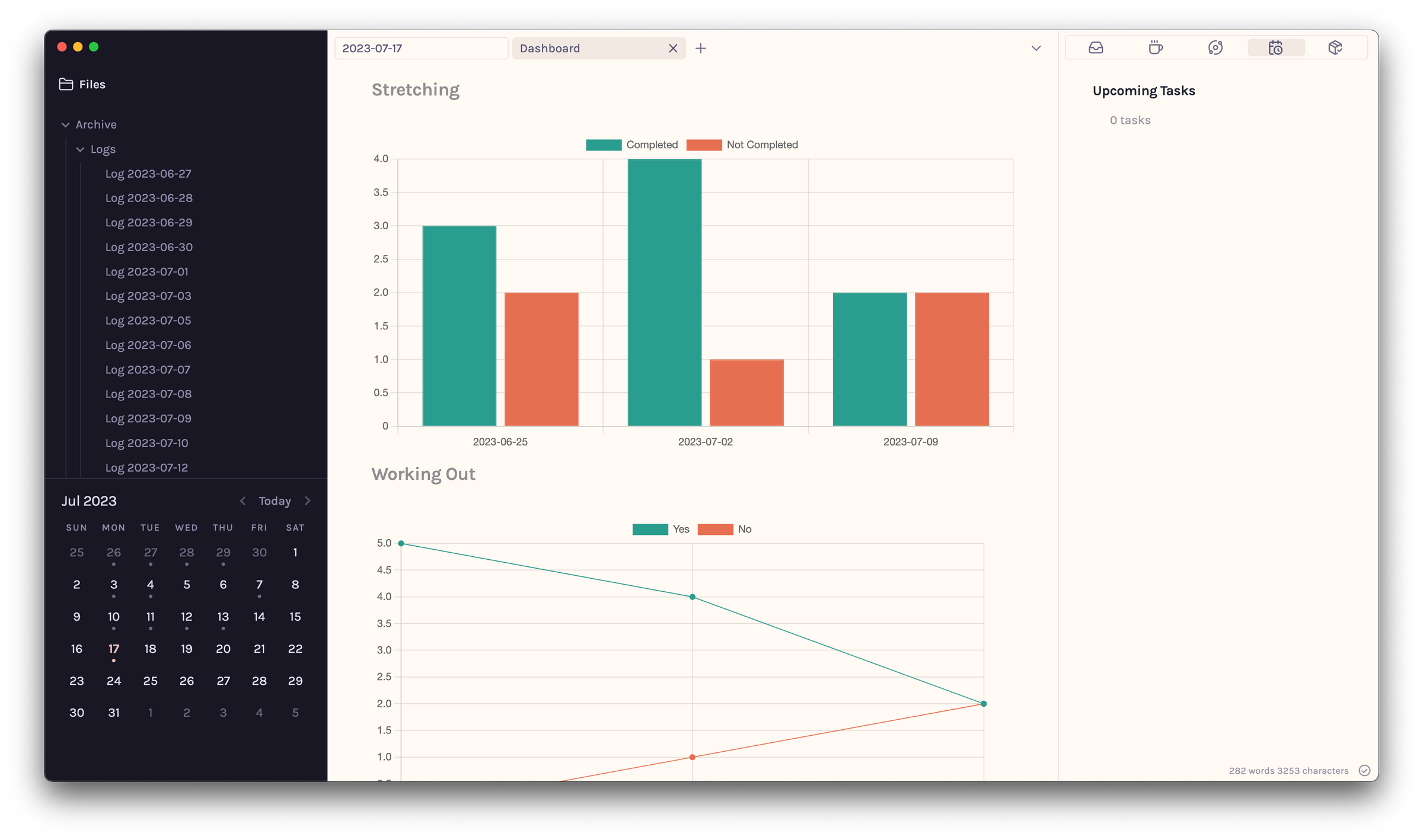 Track anything in obsidian with dynamic beautiful charts