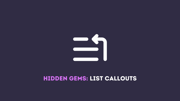 Hidden Gems: List Callouts for Obsidian